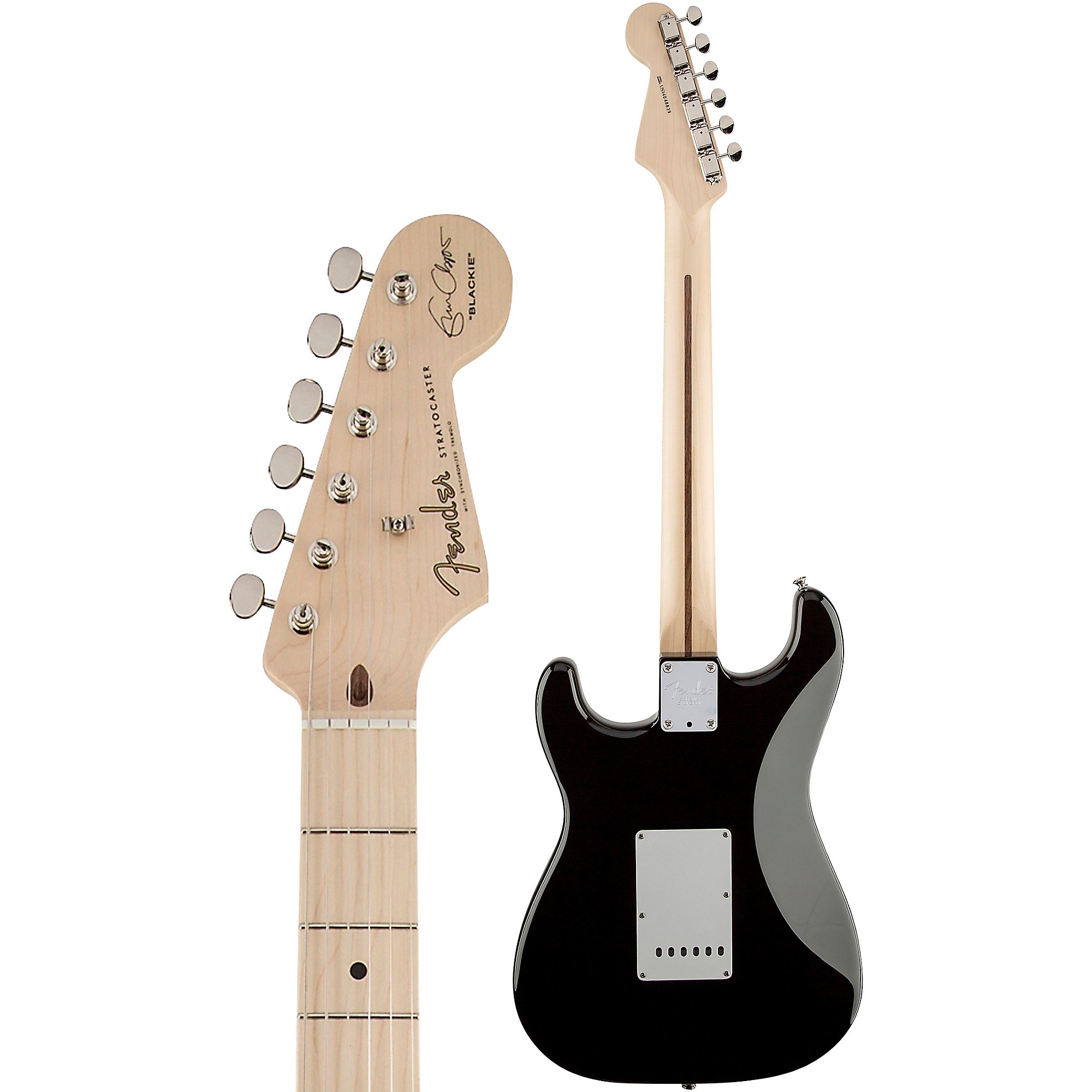 ギター Fender USA Eric Clapton Stratcaster Fender Stratocaster Eric Clapton (USA, MN) - black Str shape