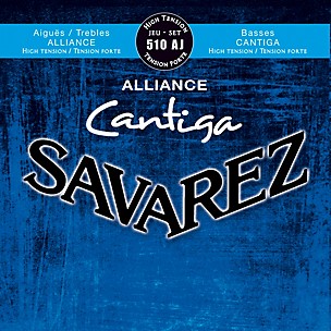 Savarez 510AJ Alliance Trebles Cantiga Basses High Tension Standard Guitar String Set