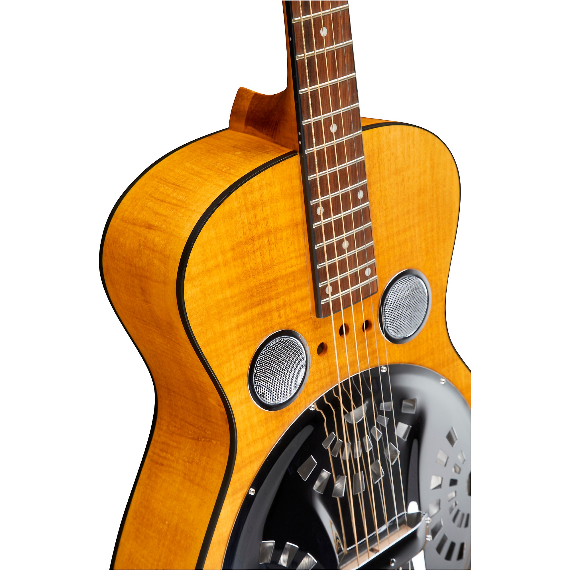 Dobro Hound Dog Deluxe Round Neck Acoustic-Electric with