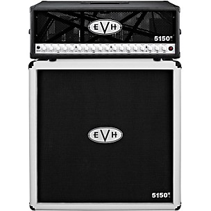 EVH 5150III 100W Guitar Tube Head Black With 5150III 4x12 Guitar Cab Ivory