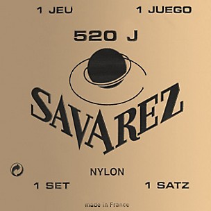 Savarez 520J Yellow Card Rectified Nylons Traditional Basses Extra High Tension Guitar String Set