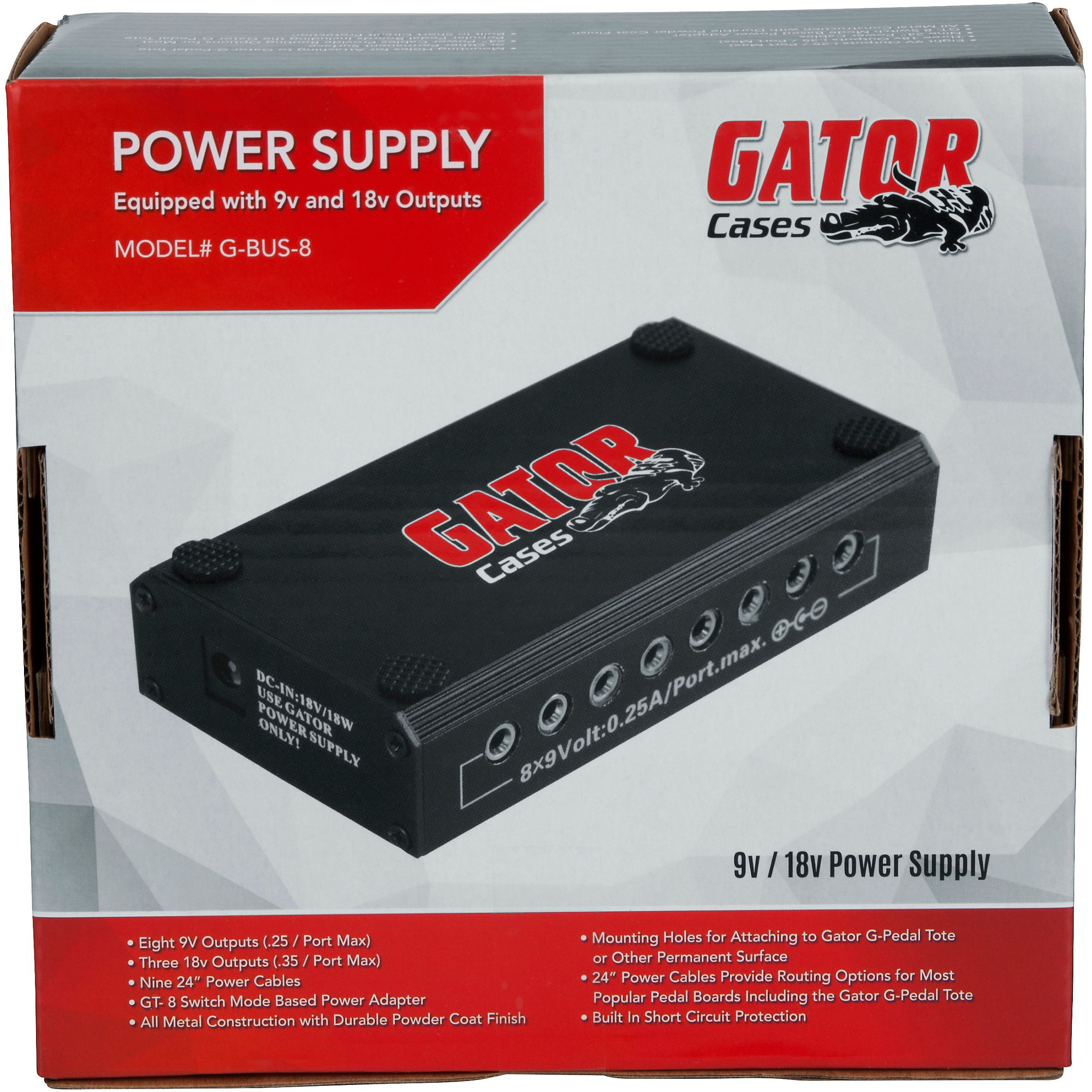 Gator G-Bus-8-US Pedalboard Power Supply | Music & Arts