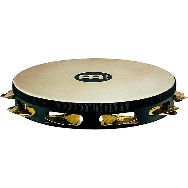 Meinl SuperDry Studio GoatSkin Wood Tambourine One Row Brass Jingles