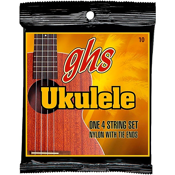 Ghs H T10 Standard Ukulele Black Nylon Strings Music Arts