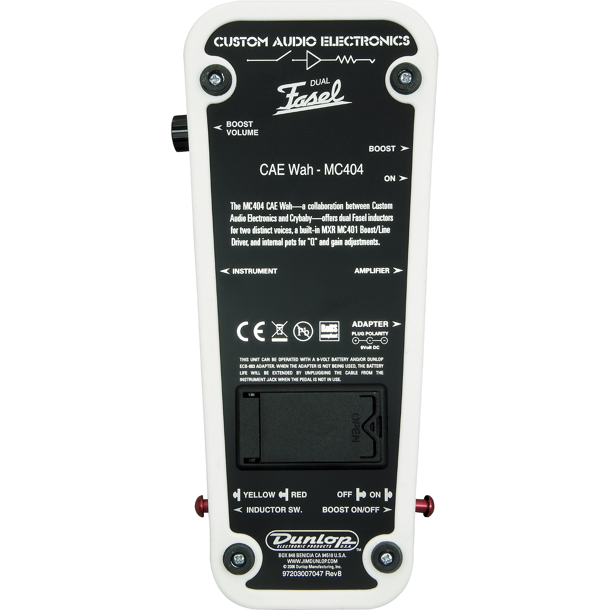 MXR MC404 CAE Dual Inductor Wah Guitar Effects Pedal | Music