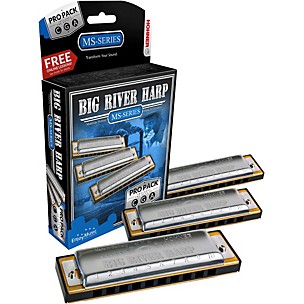 Hohner 590 Big River Harp Pro Pack - MS-Series Harmonicas