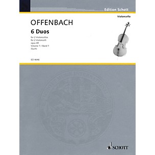 Schott 6 Duos, Op. 49 Vol. 1: Nos. 1-3 (2 Cellos) Schott Series