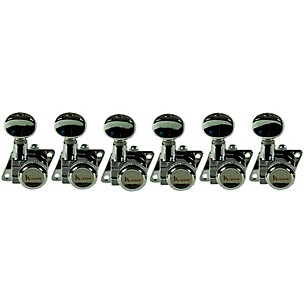 Kluson 6-In-Line Locking Revolution Series F-Mount Tuning Machines With Staggered Posts