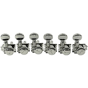 Kluson 6-In-Line Locking Revolution Series H-Mount Tuning Machines With Staggered Posts
