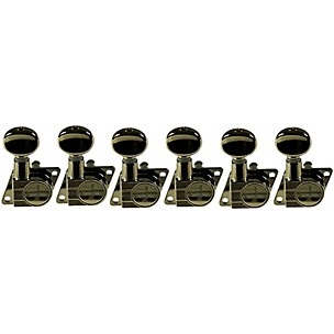 Kluson 6-In-Line Non-Locking Revolution Series F-Mount Tuning Machines With Staggered Posts