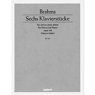 Schott 6 Piano Pieces, Op. 118 Schott Series