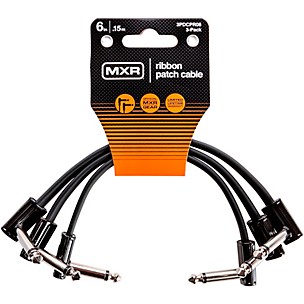 MXR 6" Ribbon Patch Cable 3-Pack -