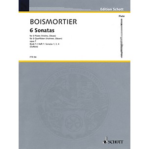 Schott 6 Sonatas, Op. 7 for Three Flutes - Vol 1 Schott by Joseph Bodin De Boismortier Arranged by Erich Doflein