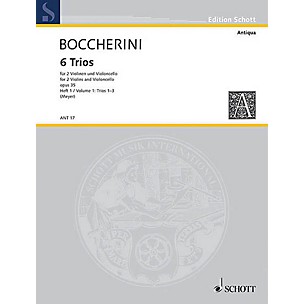 Schott Music 6 Trios Op. 35 (Set of Parts) Schott Series Composed by Luigi Boccherini Arranged by Fritz Meyer