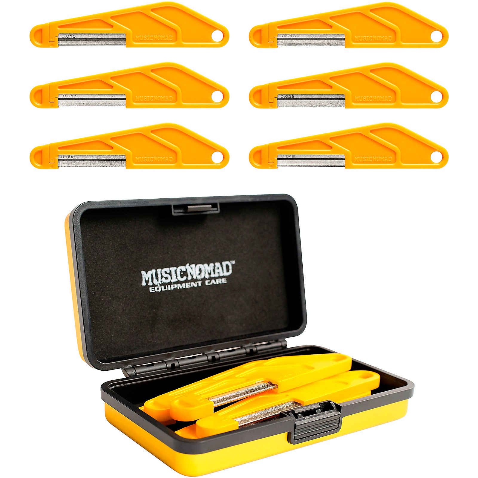 Music Nomad 6 pc. Electric Guitar Diamond Coated Nut File Set