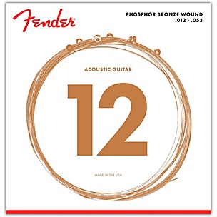 Fender 60L Phosphor Bronze Acoustic Strings - Light