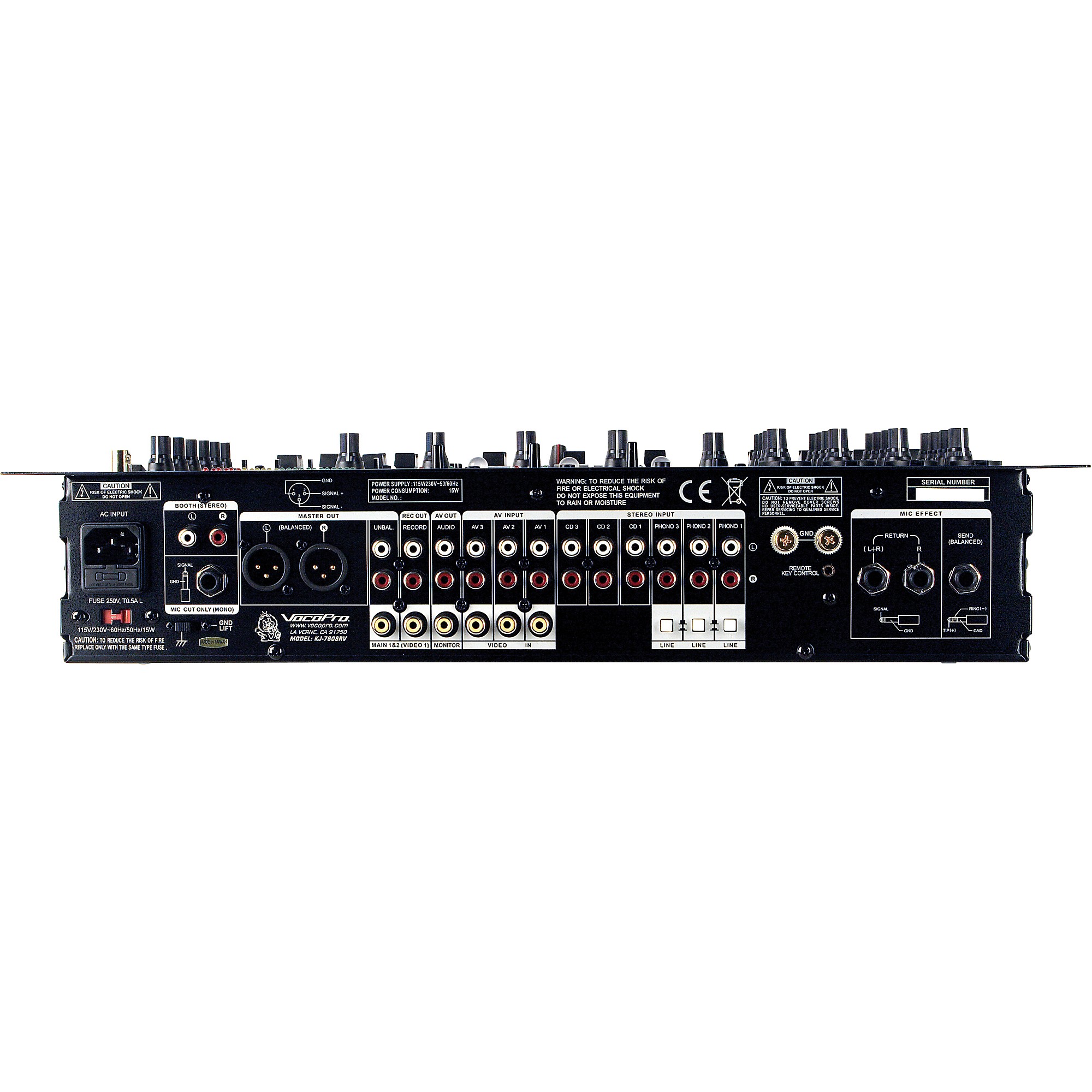 VocoPro KJ-7808RV Pro DJ and Karaoke Mixer | Music & Arts