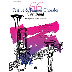 Alfred 66 Festive and Famous Chorales for Band 1st Trombone
