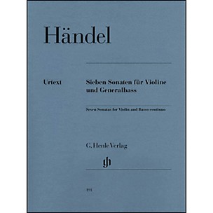 G. Henle Verlag 7 Sonatas for Violin and Basso Continuo By Handel