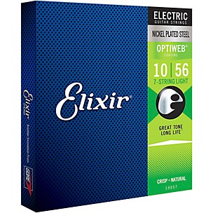 Elixir 7-String Electric Guitar Strings With OPTIWEB Coating