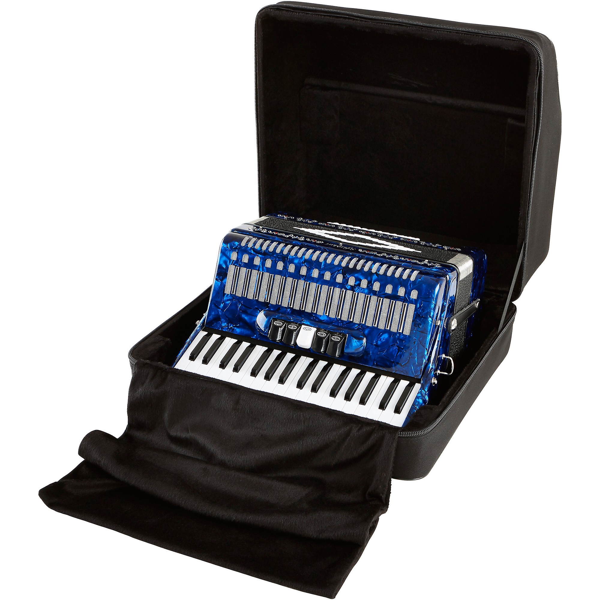 SofiaMari SM 3472 34 Piano 72 Bass Button Accordion Dark Blue