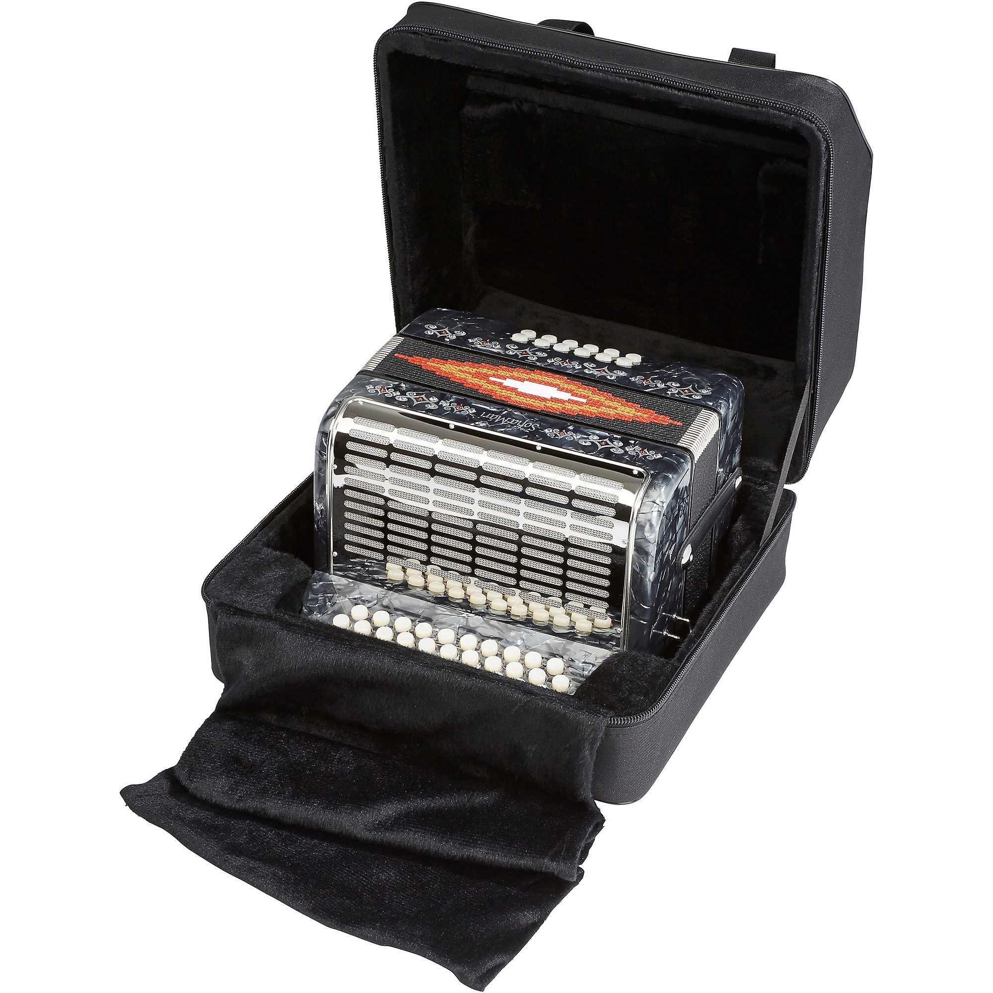 SofiaMari SM-3112 31-Button 12 Bass Accordion GCF Gray Pearl