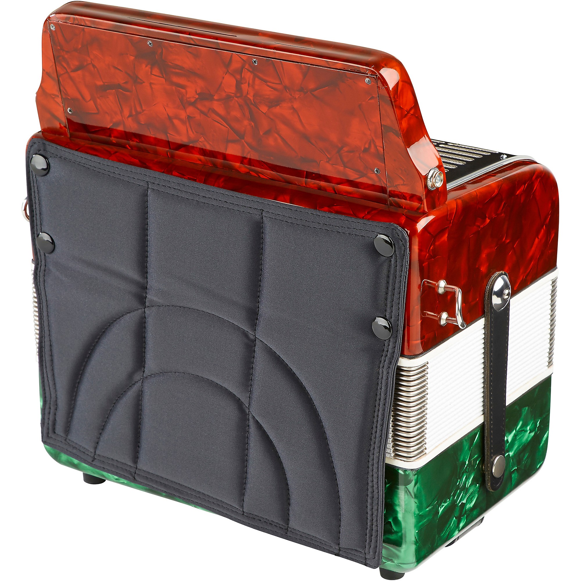Sofiamari SM-3112 31-Button 12 Bass Accordion GCF Red and Green