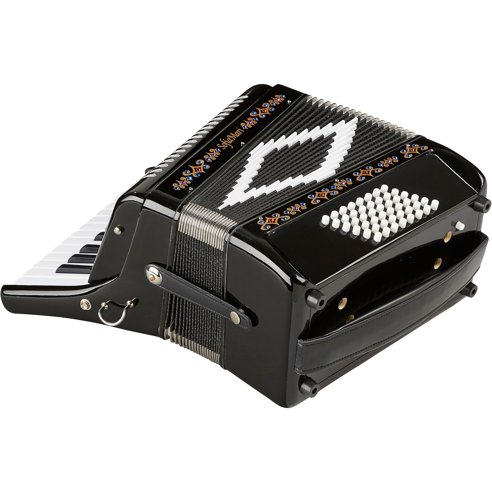 Sofiamari SM-2648, 26 Piano 48 Bass Accordion Black Pearl | Music
