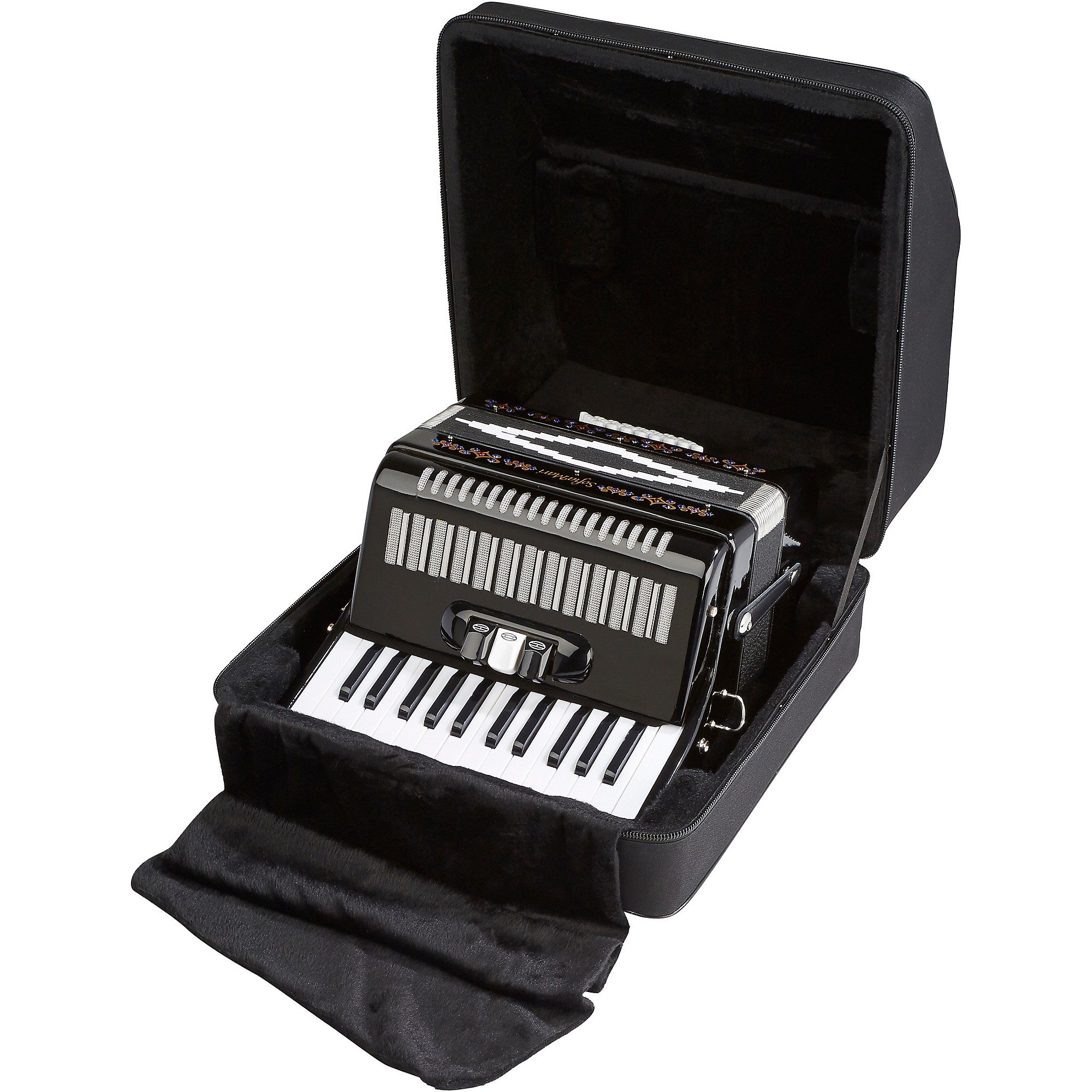 Sofiamari SM-2648, 26 Piano 48 Bass Accordion Black Pearl | Music