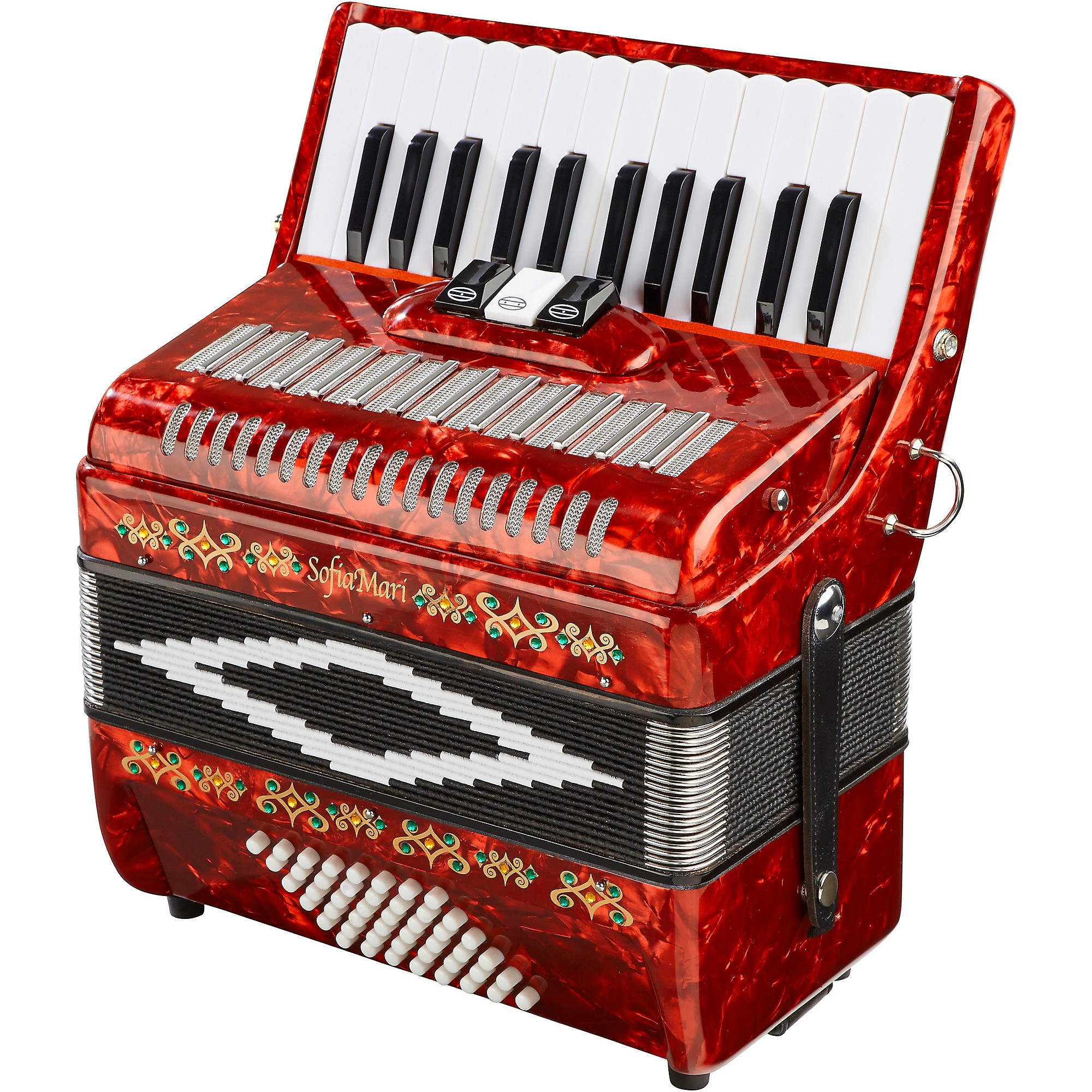 SofiaMari SM-2648, 26 Piano 48 Bass Accordion | Music & Arts