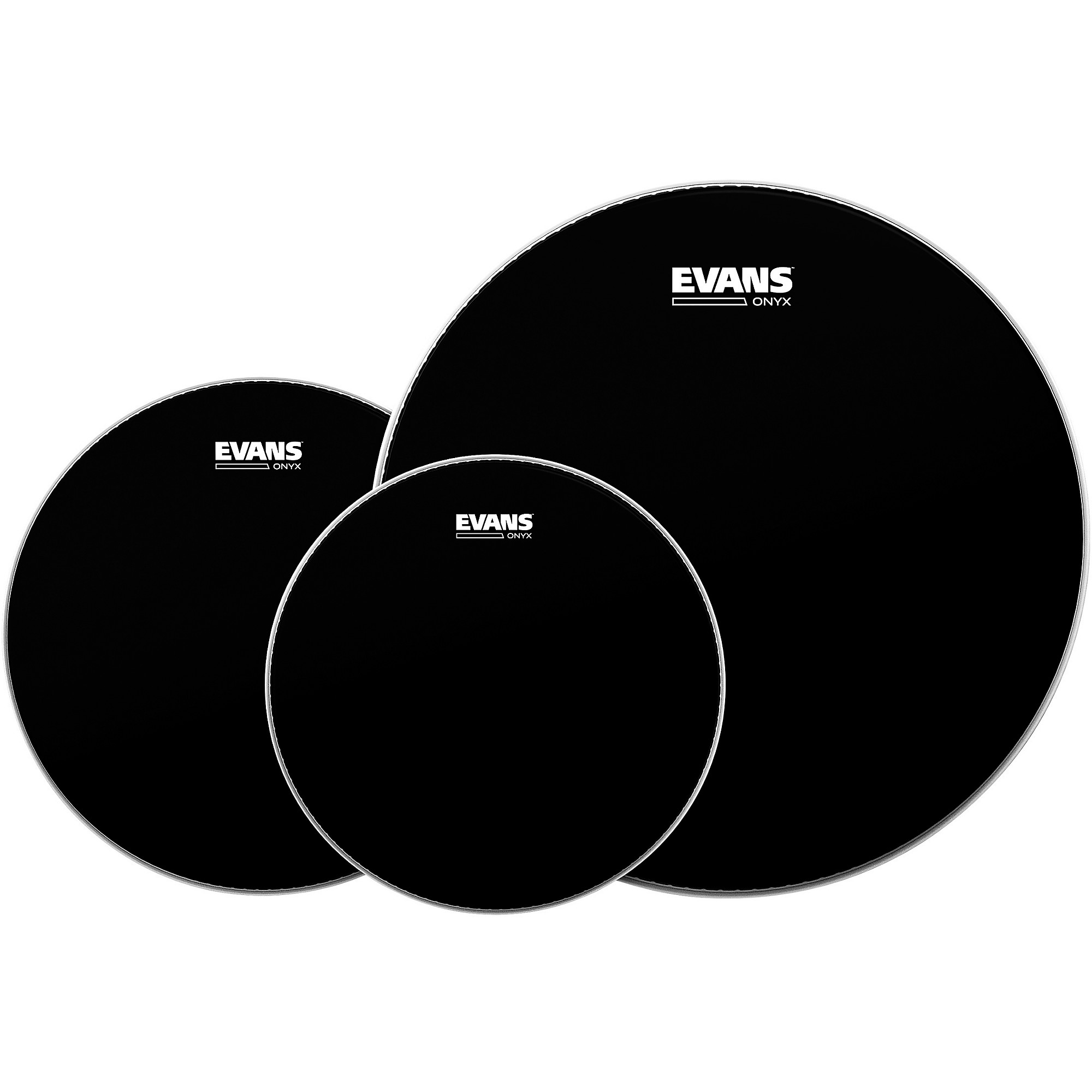 Evans black store onyx drum heads