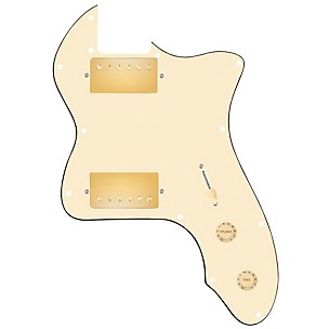 920D Custom 72 Thinline Tele Loaded Pickguard With Gold Cool Kids Humbuckers & Aged White Knobs