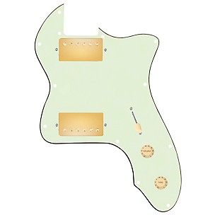 920d Custom 72 Thinline Tele Loaded Pickguard With Gold Cool Kids Humbuckers & Aged White Knobs