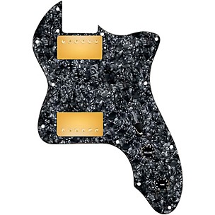 920d Custom 72 Thinline Tele Loaded Pickguard With Gold Cool Kids Humbuckers & Black Knobs