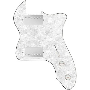 920d Custom 72 Thinline Tele Loaded Pickguard With Nickel Roughneck Humbuckers & White Knobs