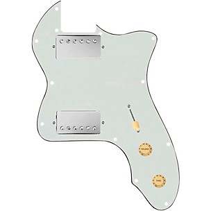 920D Custom 72 Thinline Tele Loaded Pickguard With Nickel Roughneck Humbuckers and Aged White Knobs