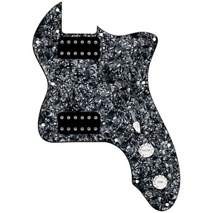 920d Custom '72 Thinline Tele Loaded Pickguard With Uncovered Smoothie Humbuckers & White Knobs