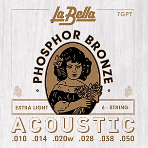 LaBella 7GP Phosphor Bronze 6-String Acoustic Guitar Strings