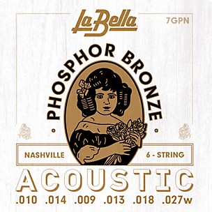 LaBella 7GPN Nashville Tuning Acoustic Guitar Strings