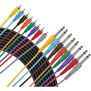 Live Wire 8-Channel RCA-1/4" Snake