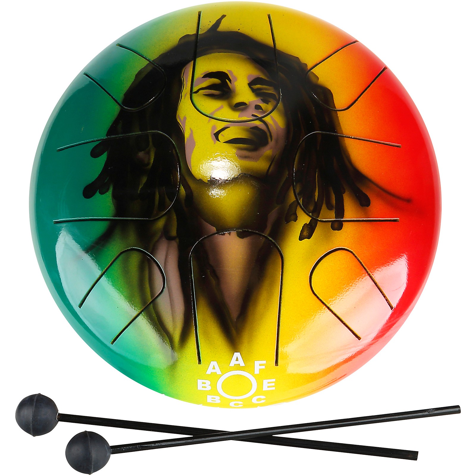 100%+a REGGAE 8枚セット X8 Drums 8 Note A Ake Bono Tongue Drum, Reggae Rasta | Music & Arts