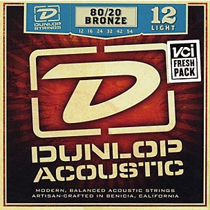 Dunlop 80/20 Bronze Light Acoustic Guitar Strings