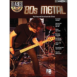 Hal Leonard 80s Metal Bass Play-Along Volume 16 Book/CD