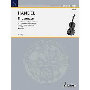 Schott Music 9 Trio Sonatas Op. 2, No. 8 Schott Series Composed by Georg Friedrich Händel