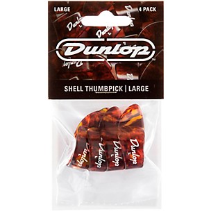 Dunlop 9023P Lg Shell Thumbpick 4Pk