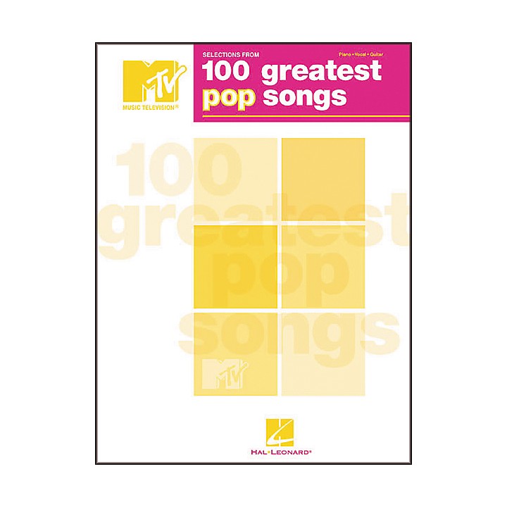 Hal Leonard Selections from MTV's 100 Greatest Pop Songs Piano