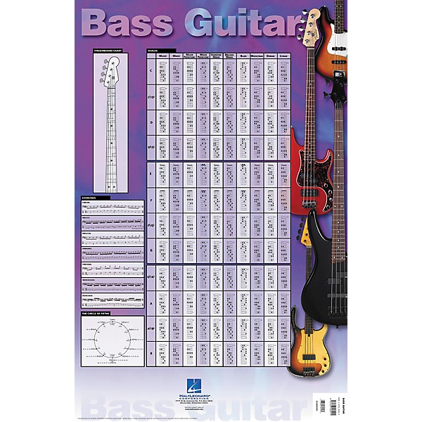 Homespun Bass Scales And Exercises Poster Music Arts