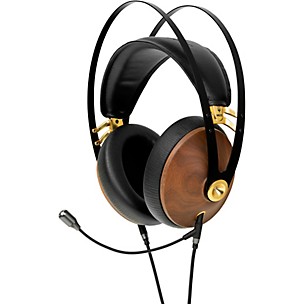 Meze Audio 99 Classics Walnut Gold Headphones With Boom Mic