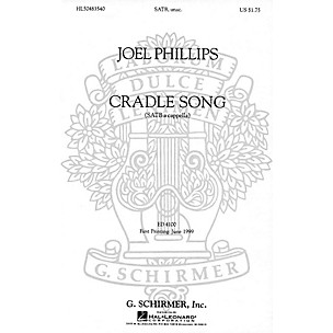 Positive Grid A Cradle Song (SATB a cappella) SATB DV A Cappella composed by Joel Phillips