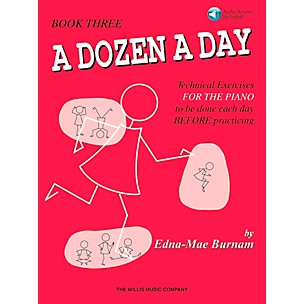 Willis Music A Dozen A Day Book 3 Book/CD Technical Exercises for The Piano